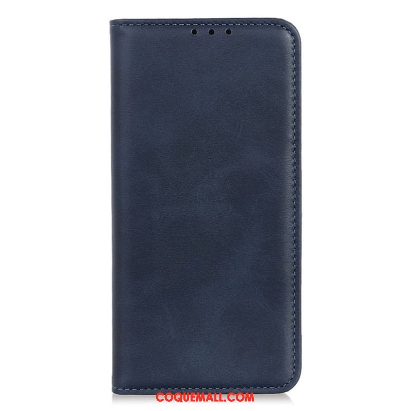 Flip Cover Samsung Galaxy A14 5G / A14 Cuir Fendu