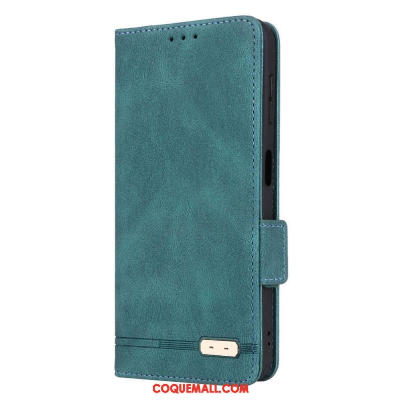 Flip Cover Samsung Galaxy A14 5G / A14 Texture Cuir