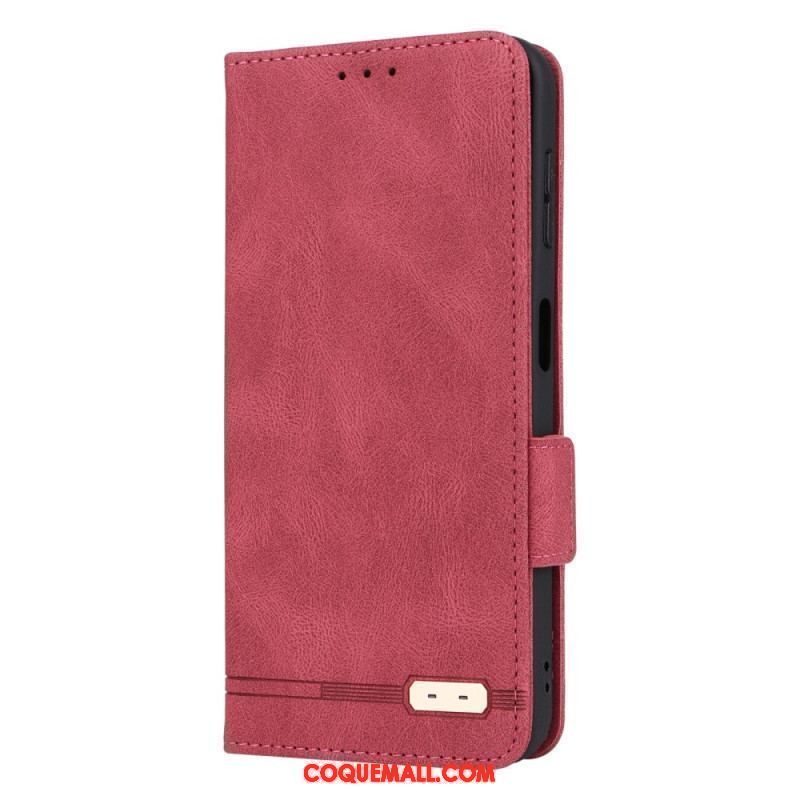 Flip Cover Samsung Galaxy A14 5G / A14 Texture Cuir