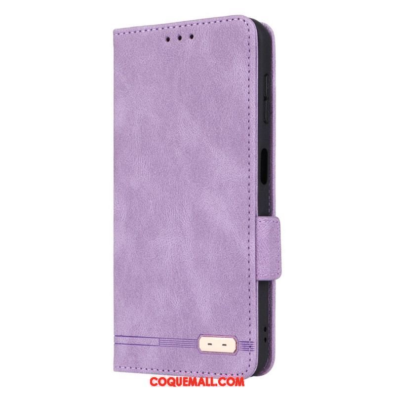 Flip Cover Samsung Galaxy A14 5G / A14 Texture Cuir