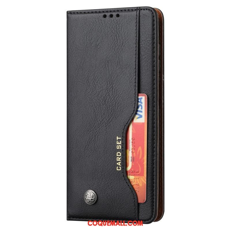 Flip Cover Samsung Galaxy A14 5G Simili Cuir Porte-Cartes