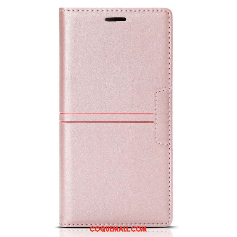 Flip Cover Samsung Galaxy A54 5G Style Cuir Couture