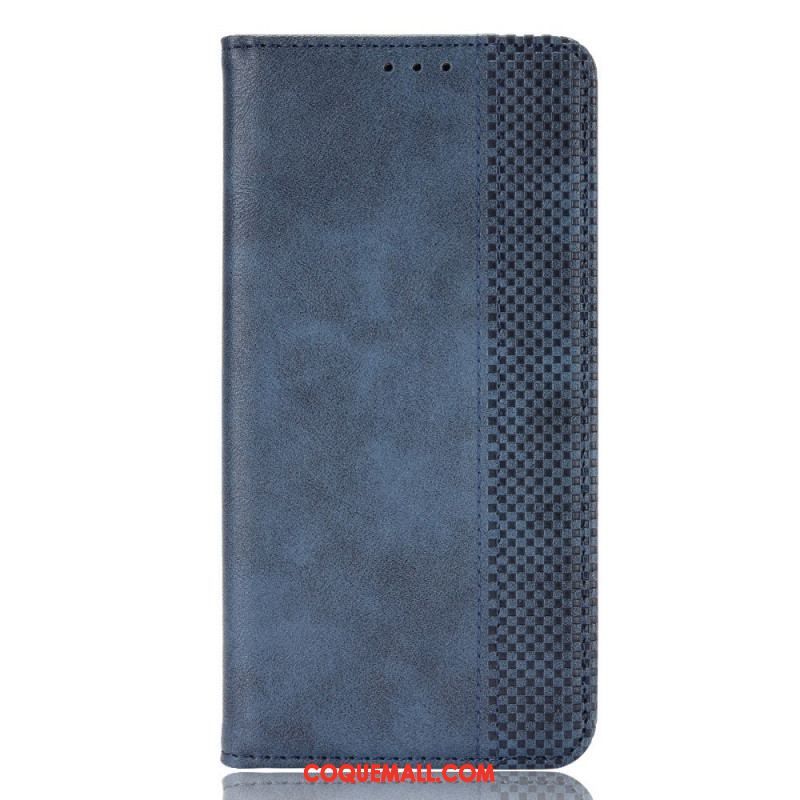 Flip Cover Samsung Galaxy M23 5G Effet Cuir Vintage Stylisé