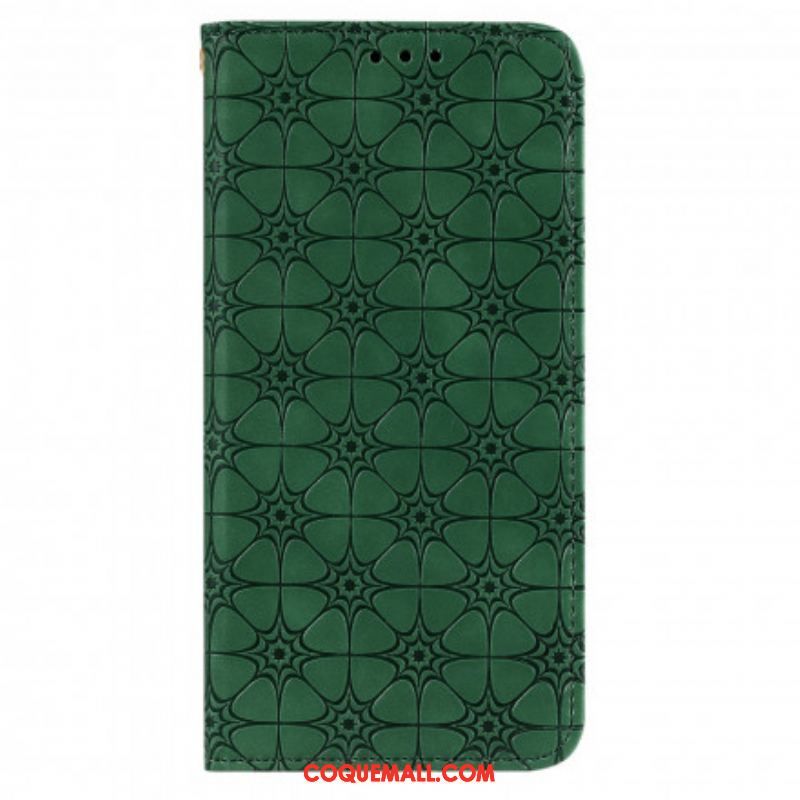 Flip Cover Samsung Galaxy M31 Fleurs Baroques