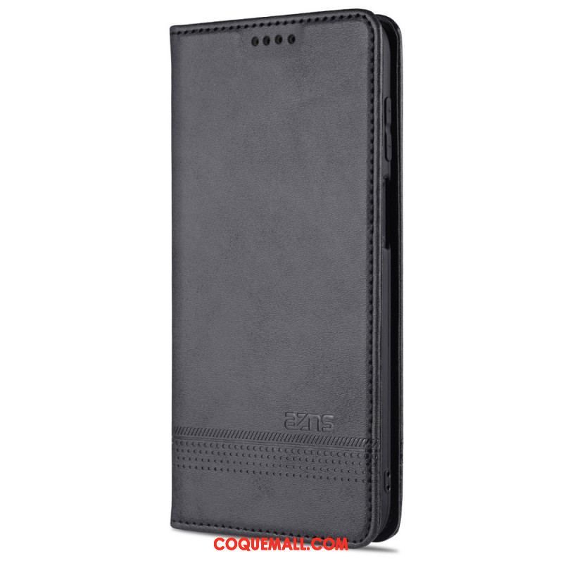 Flip Cover Samsung Galaxy M32 Style Cuir AZNS