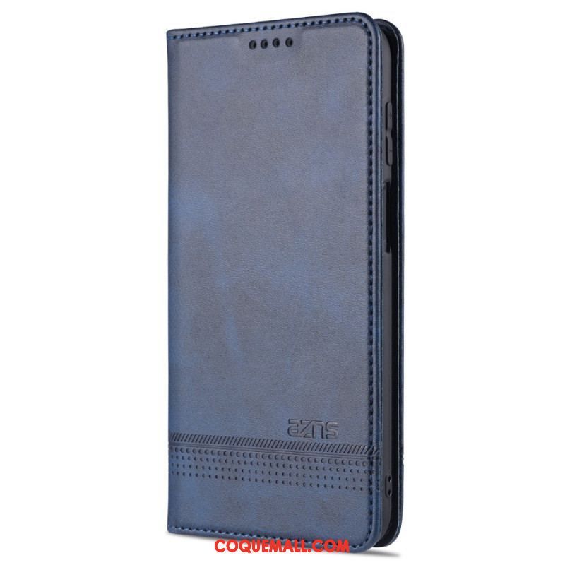 Flip Cover Samsung Galaxy M32 Style Cuir AZNS