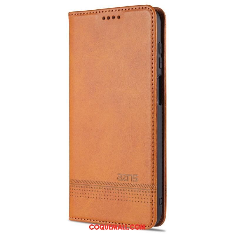 Flip Cover Samsung Galaxy M32 Style Cuir AZNS