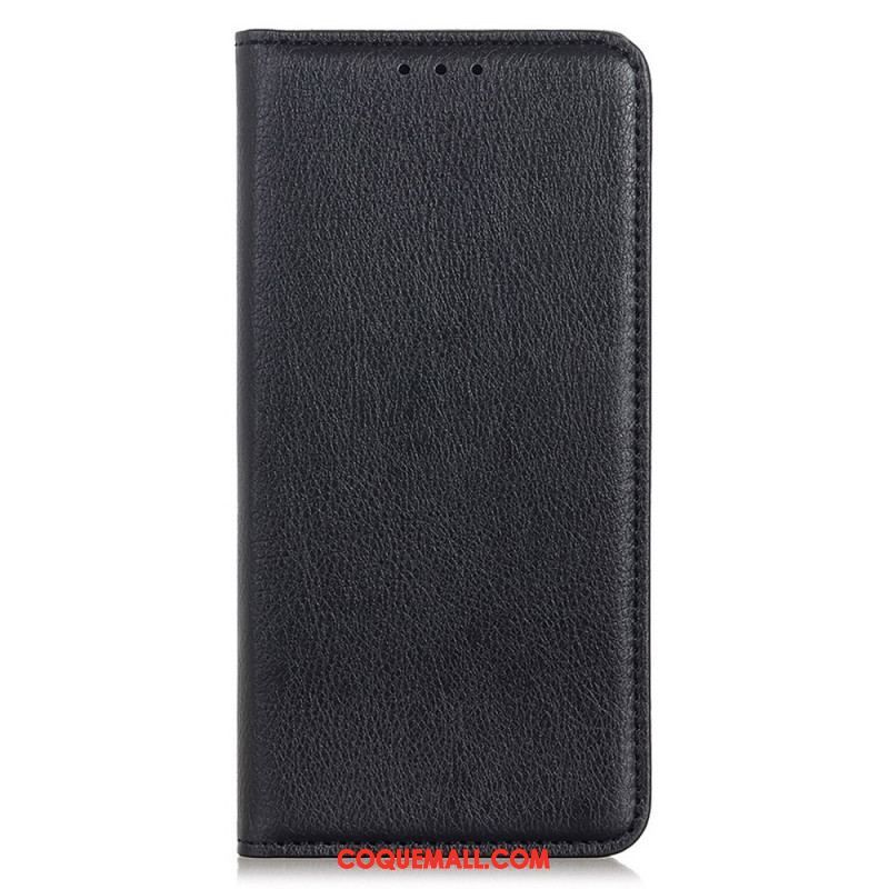 Flip Cover Samsung Galaxy M33 5G Cuir Fendu Litchi