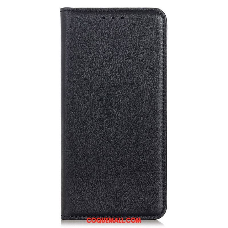 Flip Cover Samsung Galaxy M33 5G Cuir Fendu Litchi