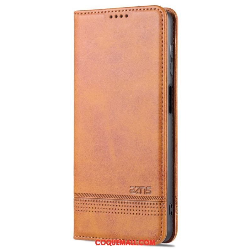 Flip Cover Samsung Galaxy M52 5G AZNS Effet Cuir