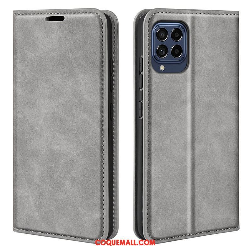 Flip Cover Samsung Galaxy M53 5G Skin-Touch Douceur