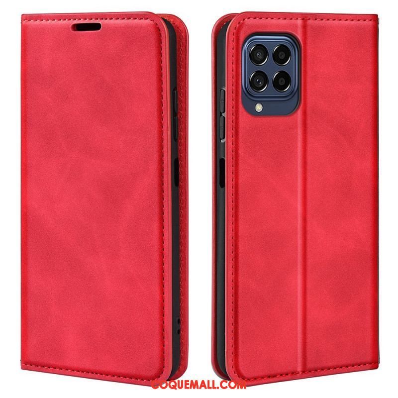 Flip Cover Samsung Galaxy M53 5G Skin-Touch Douceur