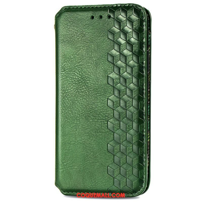 Flip Cover Samsung Galaxy S20 FE Simili Cuir Texture Diamant