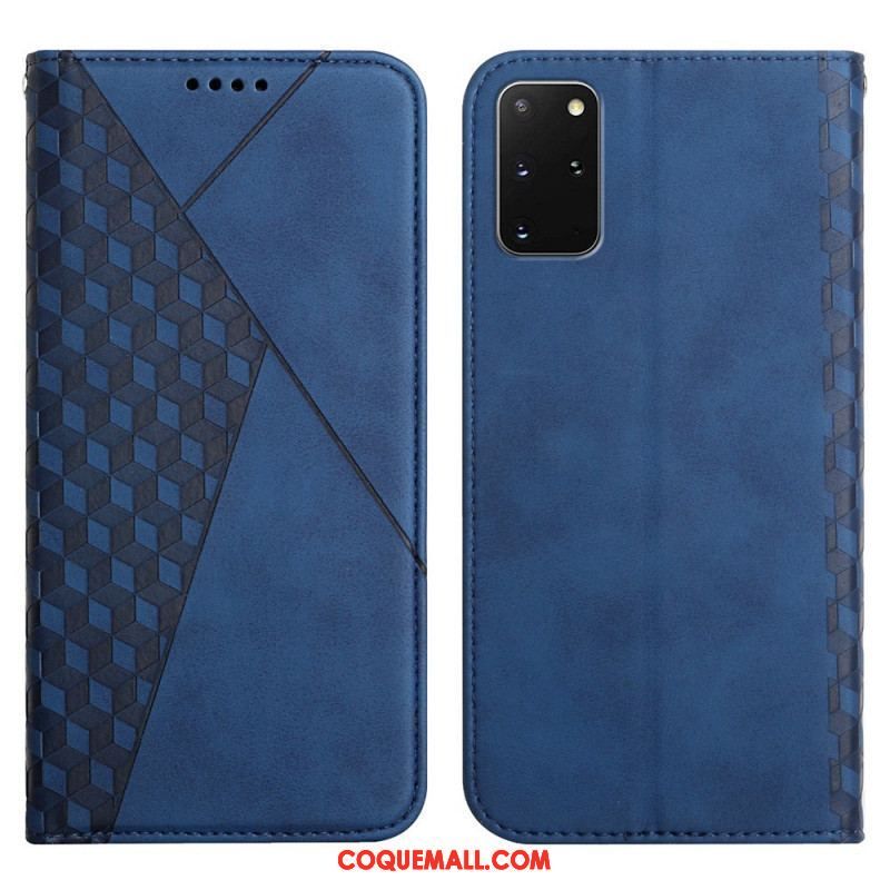 Flip Cover Samsung Galaxy S20 Plus / S20 Plus 5G Effet Cuir Géo