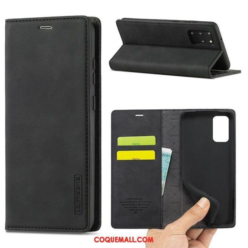 Flip Cover Samsung Galaxy S20 Plus / S20 Plus 5G LC.IMEEKE Effet Cuir