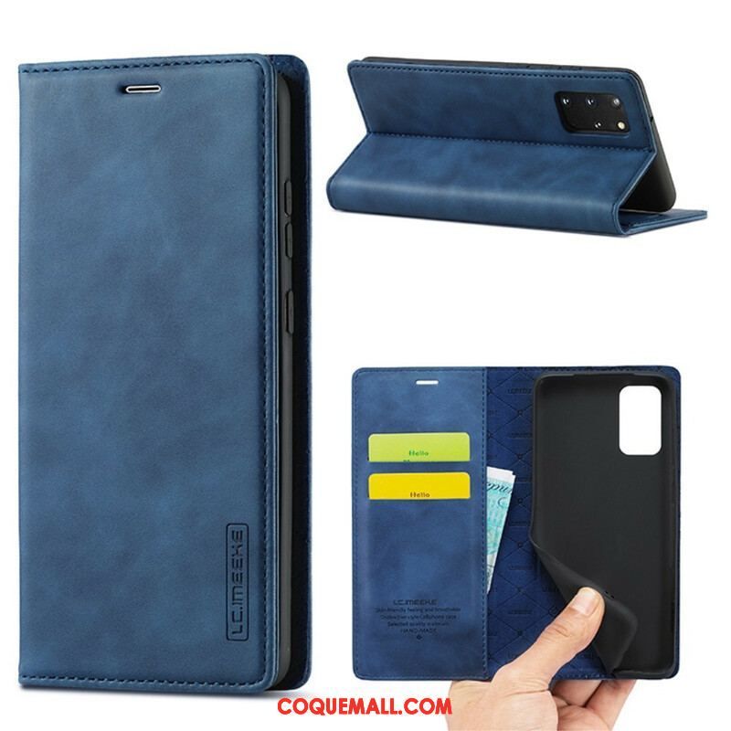 Flip Cover Samsung Galaxy S20 Plus / S20 Plus 5G LC.IMEEKE Effet Cuir