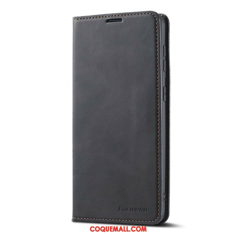 Flip Cover Samsung Galaxy S21 FE Effet Cuir FORWENW