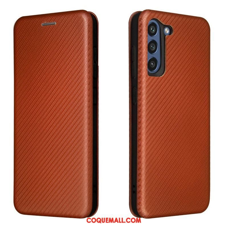 Flip Cover Samsung Galaxy S21 FE Fibre Carbone