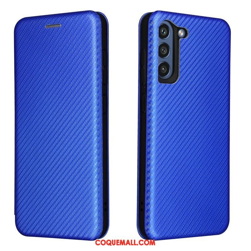 Flip Cover Samsung Galaxy S21 FE Fibre Carbone