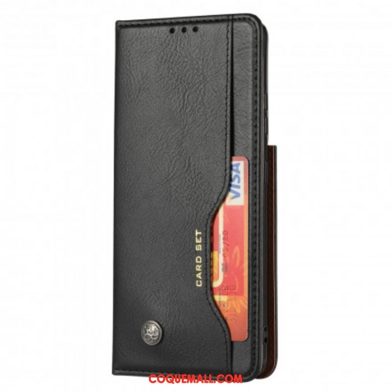 Flip Cover Samsung Galaxy S21 Ultra 5G Simili Cuir Porte-Cartes