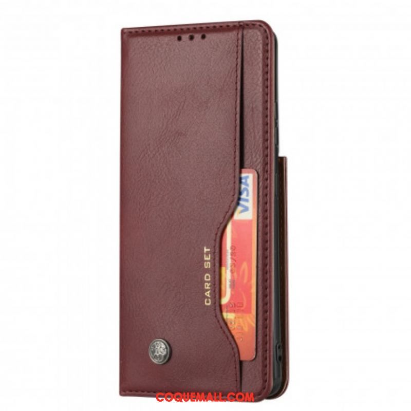 Flip Cover Samsung Galaxy S21 Ultra 5G Simili Cuir Porte-Cartes