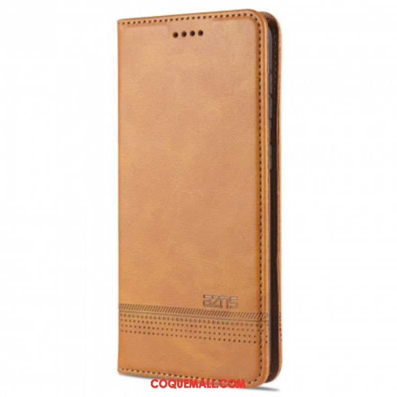 Flip Cover Samsung Galaxy S21 Ultra 5G Style Cuir AZNS