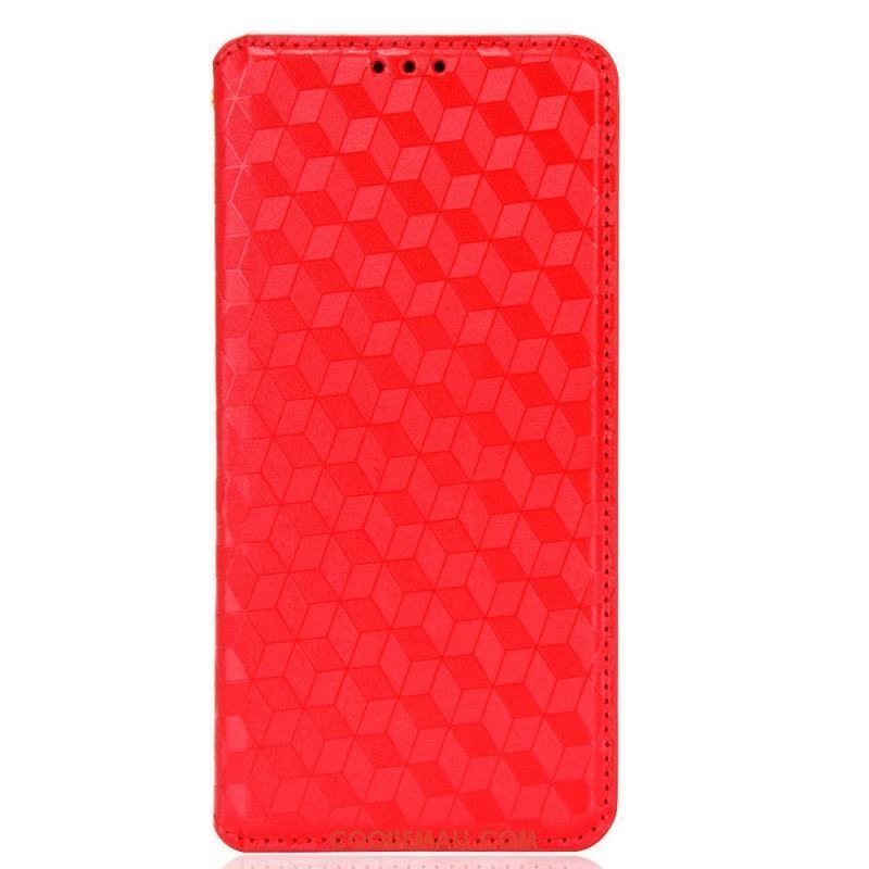 Flip Cover Samsung Galaxy S22 5G Effet Cuir Diamant