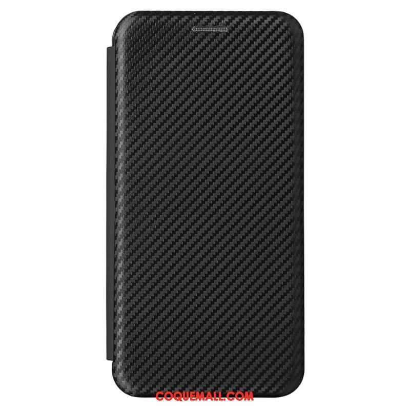 Flip Cover Samsung Galaxy S22 5G Fibre Carbone