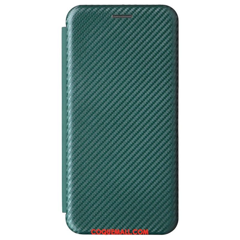 Flip Cover Samsung Galaxy S22 5G Fibre Carbone