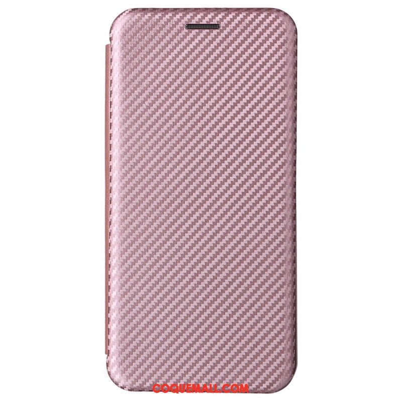 Flip Cover Samsung Galaxy S22 5G Fibre Carbone