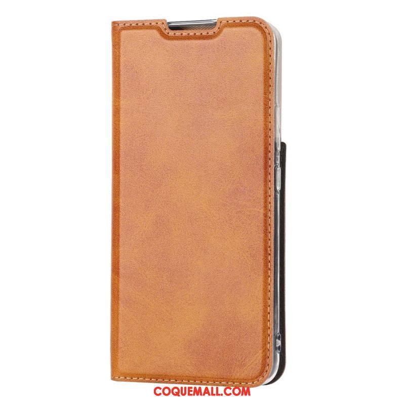 Flip Cover Samsung Galaxy S22 5G Simili Cuir Classe à Lanière