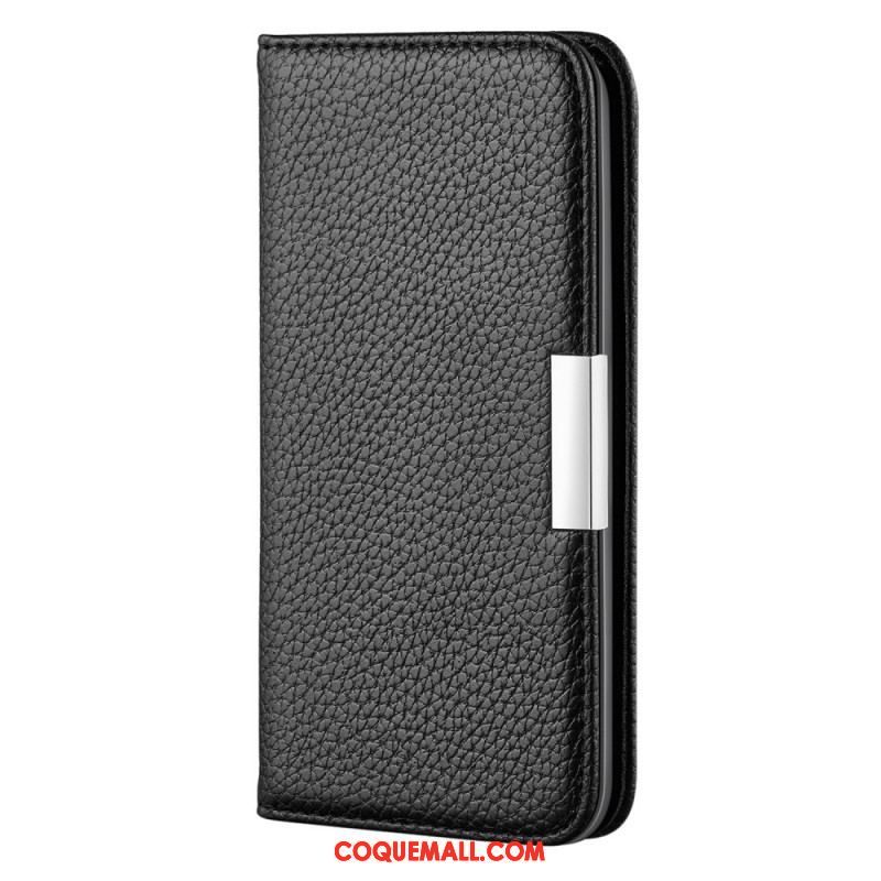 Flip Cover Samsung Galaxy S22 5G Simili Cuir Litchi Ultra Chic