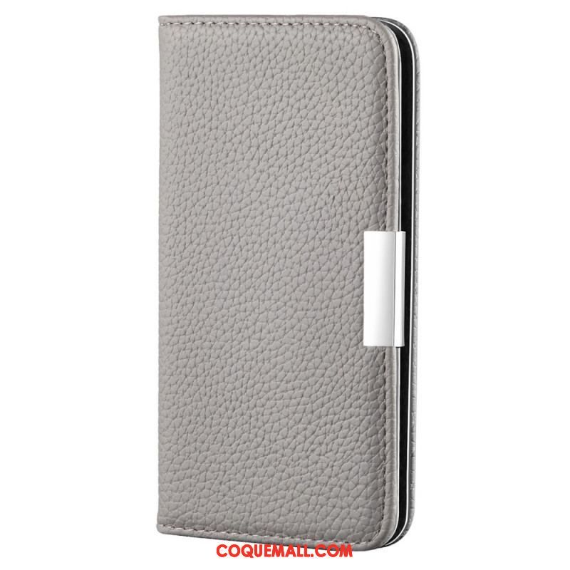 Flip Cover Samsung Galaxy S22 5G Simili Cuir Litchi Ultra Chic