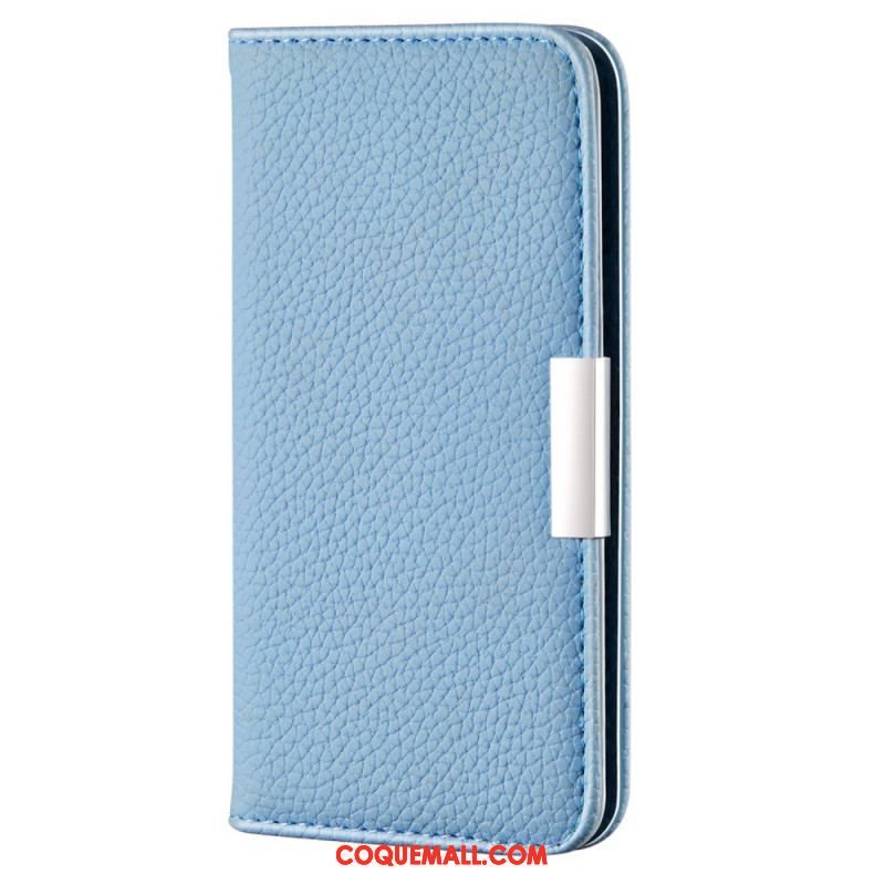 Flip Cover Samsung Galaxy S22 5G Simili Cuir Litchi Ultra Chic