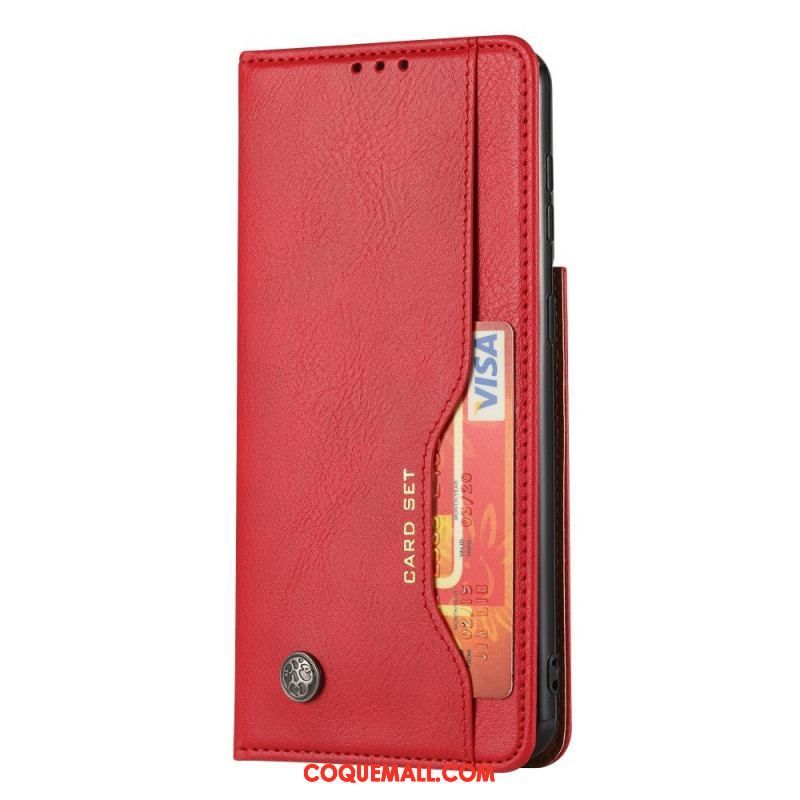 Flip Cover Samsung Galaxy S22 5G Simili Cuir Porte-Cartes