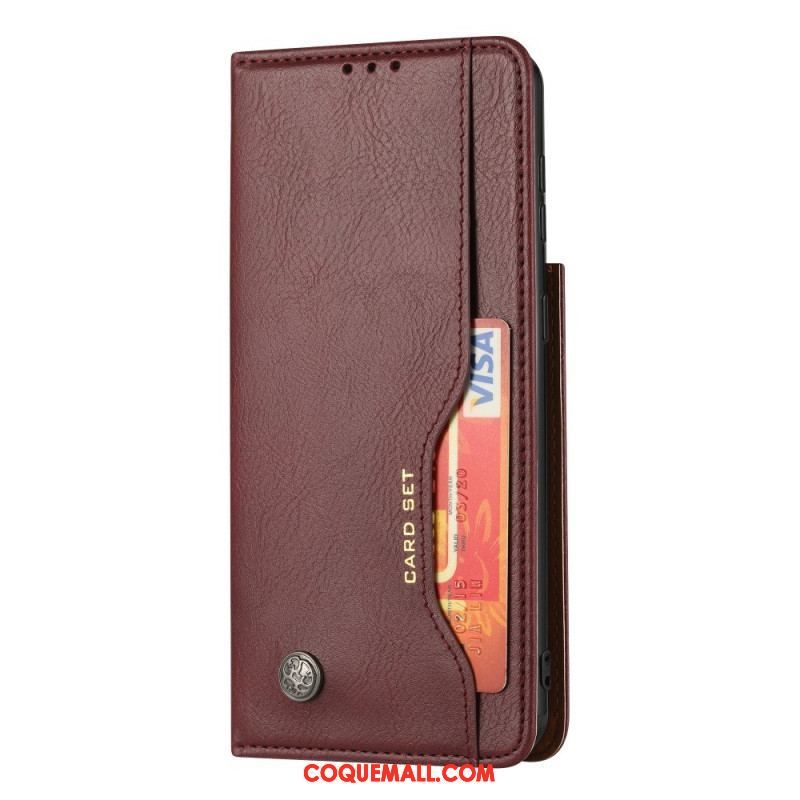 Flip Cover Samsung Galaxy S22 5G Simili Cuir Porte-Cartes