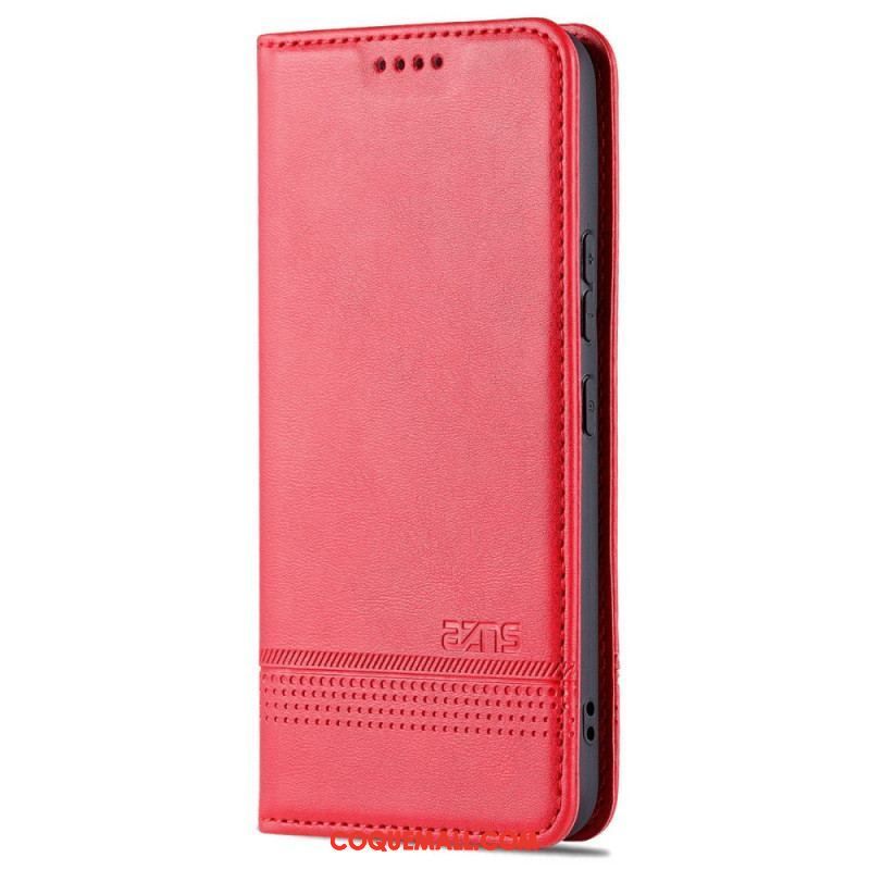 Flip Cover Samsung Galaxy S22 5G Style Cuir AZNS