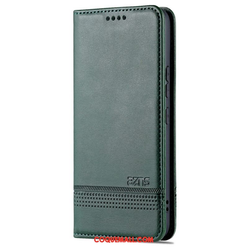 Flip Cover Samsung Galaxy S22 5G Style Cuir AZNS