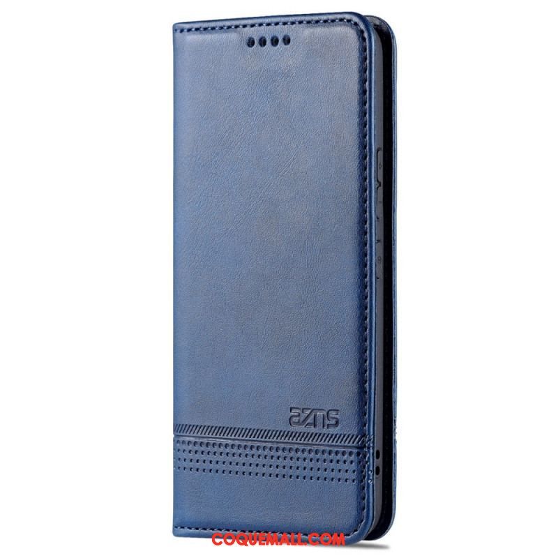 Flip Cover Samsung Galaxy S22 5G Style Cuir AZNS