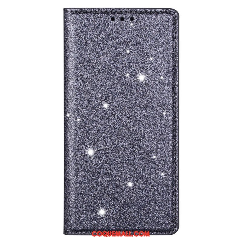 Flip Cover Samsung Galaxy S22 5G Style Paillettes