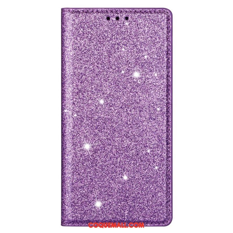 Flip Cover Samsung Galaxy S22 5G Style Paillettes