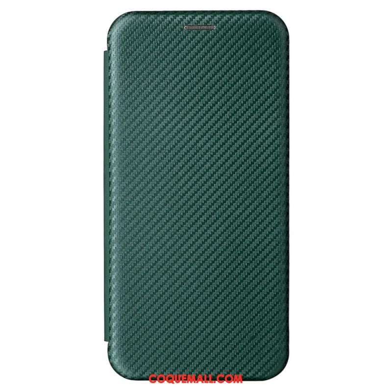 Flip Cover Samsung Galaxy S22 Plus 5G Fibre Carbone