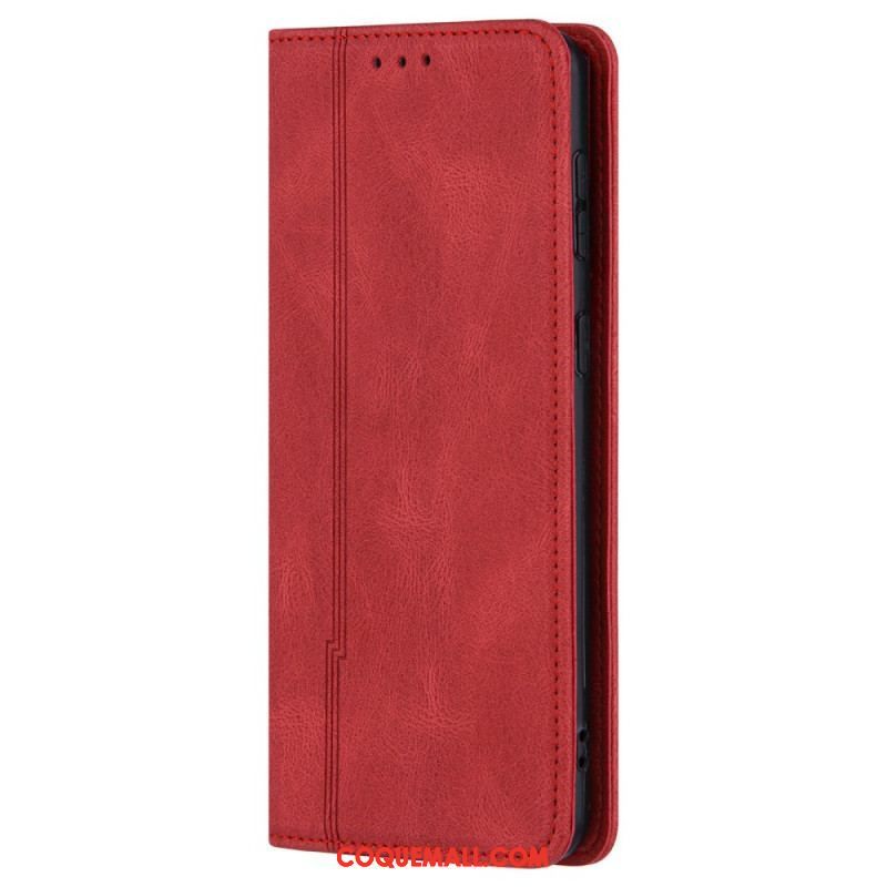 Flip Cover Samsung Galaxy S22 Style Cuir Ligne