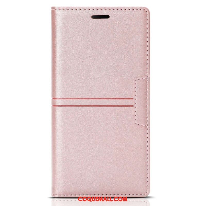 Flip Cover Samsung Galaxy S23 Ultra 5G Style Cuir Couture Fermoir Magnétique