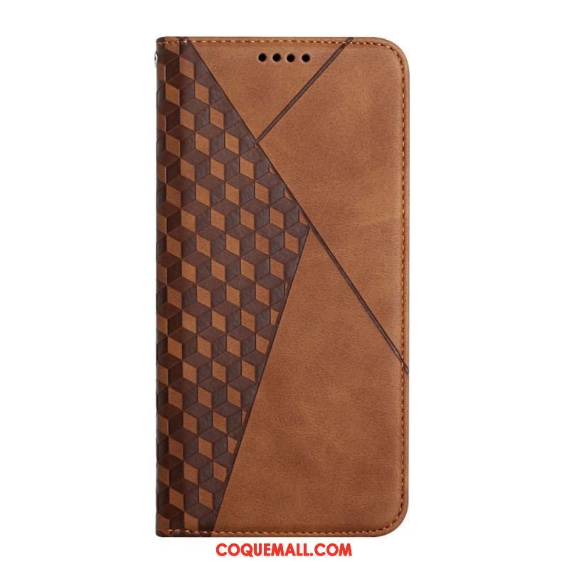 Flip Cover Samsung Galaxy S23 Ultra 5G Style Cuir Motif 3D