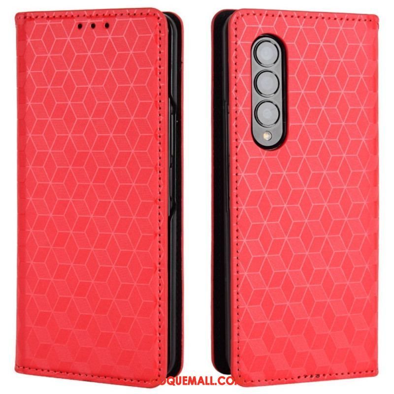 Flip Cover Samsung Galaxy Z Fold 4 Cube 3D