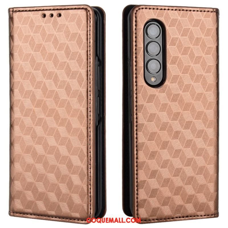 Flip Cover Samsung Galaxy Z Fold 4 Cube 3D