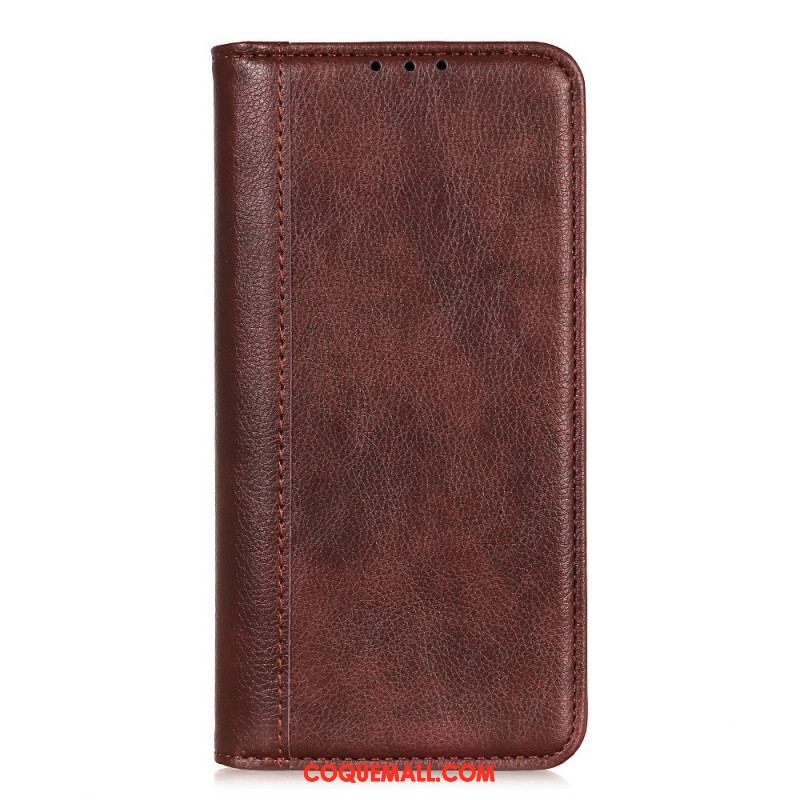 Flip Cover Sony Xperia 1 IV Cuir Fendu Classique