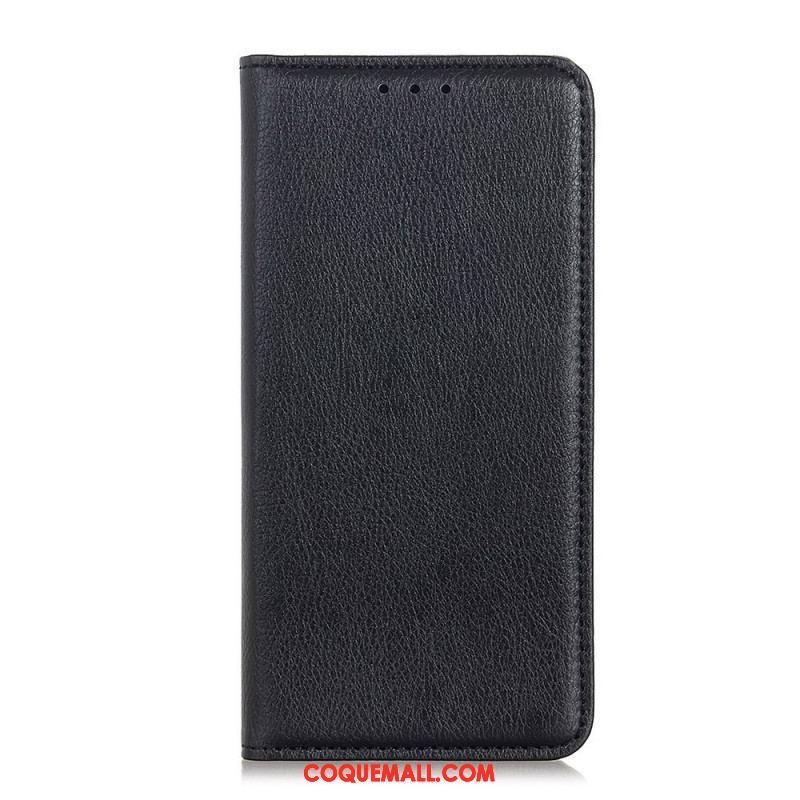 Flip Cover Sony Xperia 1 IV Cuir Fendu Litchi