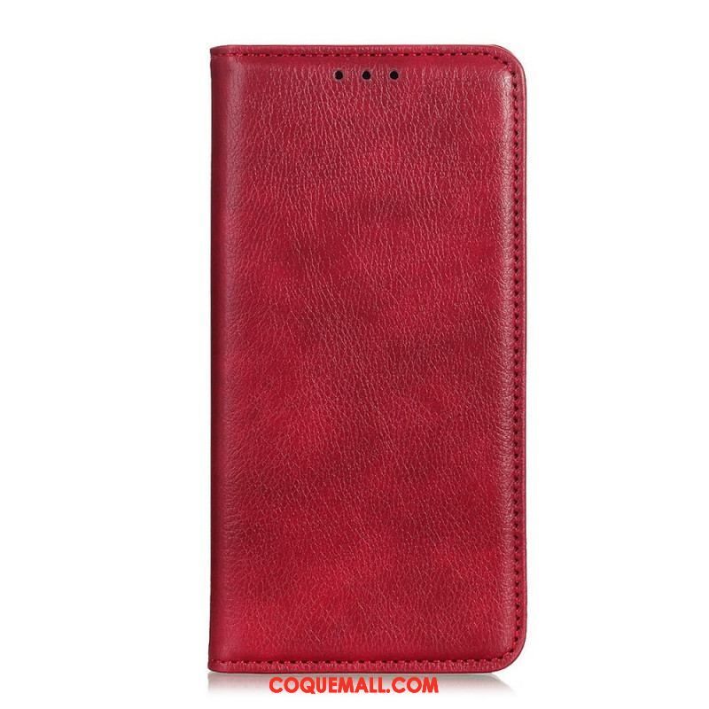 Flip Cover Sony Xperia 1 IV Cuir Fendu Litchi